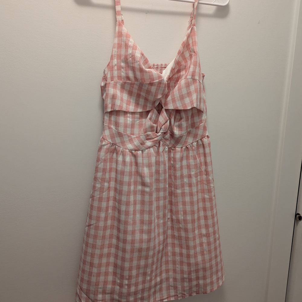 Pink Gingham Sundress